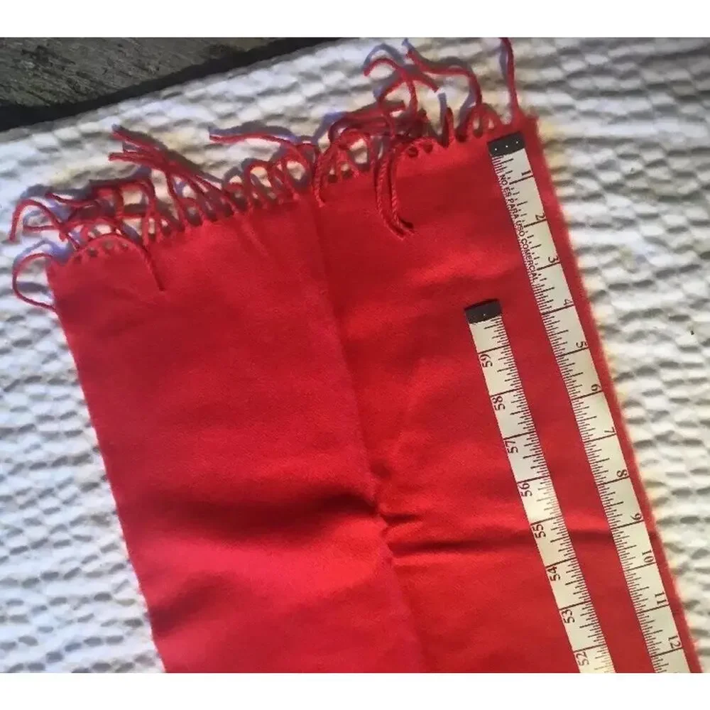 100% cashmere scarf from Scotland- Red- New - Free Shipping
